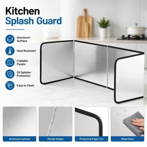 Protector Plegable Antisalpicaduras para Estufa de Gas, Pantalla Protectora Resistente al Calor, Utensilios de Cocina - Product Image 3