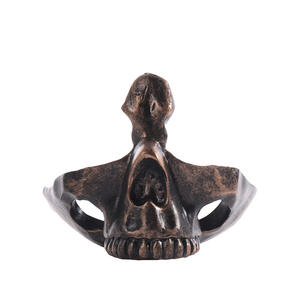 Witt Creative Résine pour Tête de Crâne Monture de Lunettes Stylisée Décoration de Bureau Rangement de Meubles Oeuvre Présentoir Article - Product Image 5