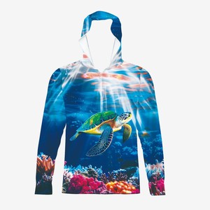 Camisa de pesca impresa por sublimación de secado rápido al aire libre Upf 50 ropa de pesca con capucha Upf 50 - Product Image 1