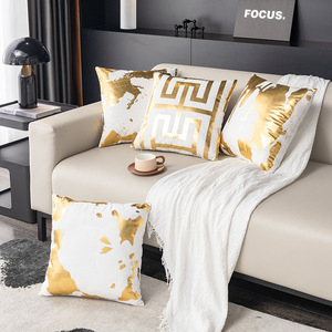 Irrégulier abstrait géométrique bronzant imprimé confortable doux jeter taies d'oreiller housses de coussin coquilles pour canapé canapé lit décor à la maison - Product Image 2