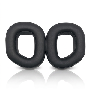 Coussinets d'oreille de remplacement confortables pour jeux vidéo, pour casque Corsair HS80 RGB sans fil, en cuir protéiné, tissu maillé, velours, pièces de réparation - Product Image 1