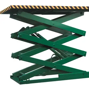 DFHOIST Listrik 5 Ton 10 Ton Stationary Scissor Lift Tahap Platform untuk Dijual