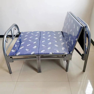 HY the New Stylish and Simple <strong>Bed</strong> with Mass Wholesale Metal Folding <strong>Single</strong> Double <strong>Bed</strong> <strong>Saves</strong> <strong>Space</strong> for Adult <strong>Beds</strong> - Product Image 4