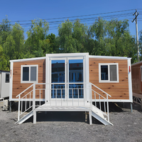 Casa Contenedor Expandible de Lujo de 40 pies, Edificio de Oficinas Prefabricado Moderno Personalizado, Diseño de Hogar a Medida con Plano de Colores y Uso Comercial