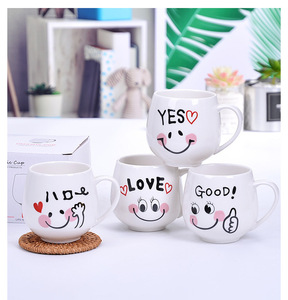 Tazza di ceramica di nozze personalizzabile di alta qualità con scatola regalo a mano 380ml acqua ufficio tazza di caffè vendita calda abbreviazione Design - Product Image 1