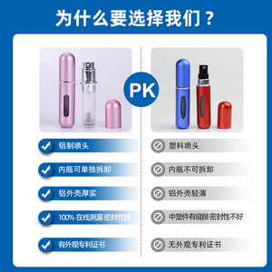 Ivory Bottom Fill <b>Perfume</b> Bottle 5ml Leak Proof Portable Travel Spray Refill <b>Container</b> - Product Image 5