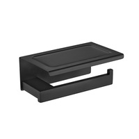 Ensemble d'accessoires de salle de bain de luxe moderne en acier inoxydable 304 brossé noir mat doré pour hôtel, vente en gros