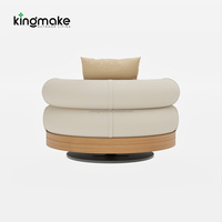 Ensemble de salon de jardin en teck moderne, imperméable, pour l'extérieur, avec canapé pivotant, idéal pour la terrasse et le jardin - Vente chaude