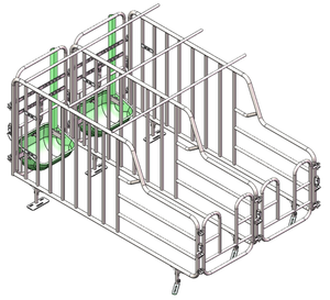Fabrikant Verkoop Nieuw Ontwerp Stalen Dierenkooien Klassieke Kist Pen Voor Varkenshouderij Gebruikt - Product Image 2