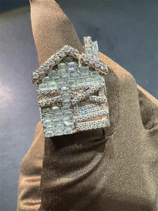 แหวนทังสเตนประดับเพชรโมอิสซาไนต์ VVS แบบวินเทจสำหรับทุกเพศ  สามารถปรับแต่งสีและโลโก้ได้ - Product Image 4