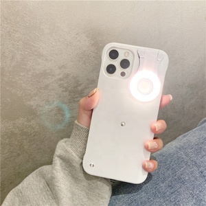 Coque de téléphone avec anneau lumineux LED pour selfie, compatible iPhone 12, Huawei Mate 40 Pro, Galaxy S21 Ultra - Product Image 5