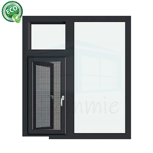 หน้าต่างบานสวิงคู่และหน้าต่างบานเลื่อนทำจากอลูมิเนียมกันเสียงที่ออกแบบมาให้น้อยที่สุด - Product Image 1