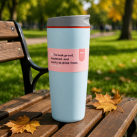 Botol Air 20oz, Tumbler Kopi Dinding Ganda Stainless Steel 304 Vakum Terisolasi dengan Tutup Flip Sip, Mug Anggur Logo Kustom