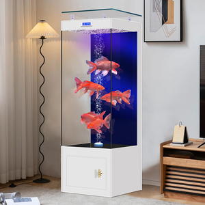 Réservoir de poissons rouges intelligent de petite et moyenne taille (type vertical de salon) avec fonction de changement d'eau de filtration arrière sans tuyau - Product Image 1