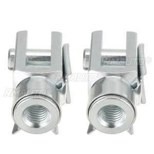 2 unidades de soportes universales plateados M6 M8 M10 para puntas de amortiguador de gas de maletero y capó, con junta de bola y soporte de resorte de válvula - Product Image 3