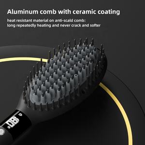 <span class=keywords><strong>Brosse</strong></span> lisseur électrique anti-brûlure à chauffage rapide pour hommes pour usage domestique - Product Image 4