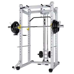 เครื่องฝึกซ้อมแบบมัลติฟังก์ชั่นสำหรับยิมเชิงพาณิชย์  พร้อมแท่นวางสควอท และเครื่องสมิธแมชชีน - Product Image 4
