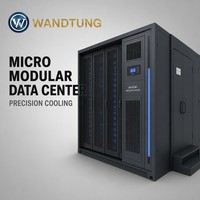 Centro de Datos Modular con Control de Acceso Seguro, Rack de Servidores 42U, Centro de Datos Todo en Uno para Minería y Telecomunicaciones, Aplicación en Exteriores