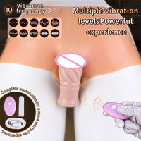 Masajeador de Próstata con Vibración, Estimulador del Punto G con Funda de Pene Realista, Set de Iniciación para Principiantes, Alargador de Pene y Masturbador para Hombres