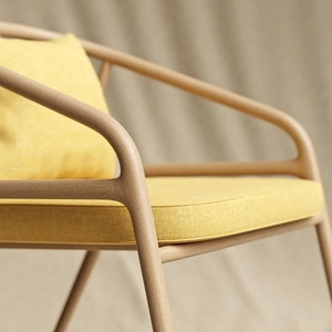 <span class=keywords><strong>Fauteuil</strong></span> à dossier en bois massif avec coussin éponge, mobilier de salon, hôtel, villa, chambre à coucher, - Product Image 6
