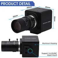 ELP kamera web USB 13MP 3840*2880 IMX214, kamera komputer dengan lensa fokus Zoom 5-50mm USB Mini untuk mesin
