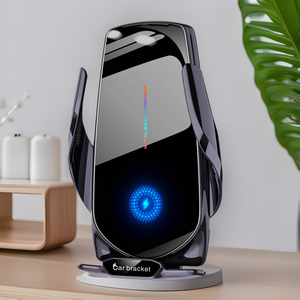 Cargador Inalámbrico de 15W para Coche, Soporte para Teléfono con Rotación de 360 Grados, Ventilación de Aire, con Luz Indicadora LED, Diseño Cyberpunk - Product Image 1