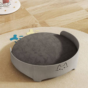 Massivholz gebogenes Hunde katzen bett Haus Alle Jahreszeiten Kleines zerlegbares und wasch bares Haustier-Schlafs ofa - Product Image 3