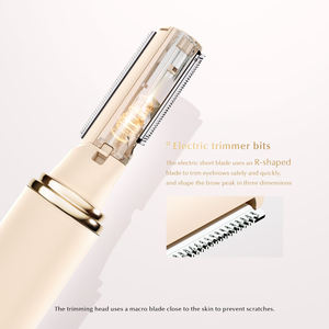 Épilateur électrique pour le visage et les sourcils, mini rasoir instantané indolore pour femmes, tondeuse portable de voyage - Product Image 2