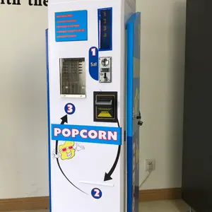 JW mesin penjual popcorn bentuk bola komersial industri otomatis kapasitas besar