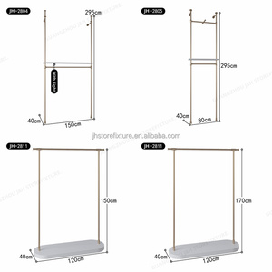 Venta directa de fábrica, abrigo montado en la <span class=keywords><strong>pared</strong></span>, <span class=keywords><strong>ropa</strong></span>, <span class=keywords><strong>tienda</strong></span> de <span class=keywords><strong>ropa</strong></span> Led dorada, estantes de exhibición con el mejor precio - Product Image 6
