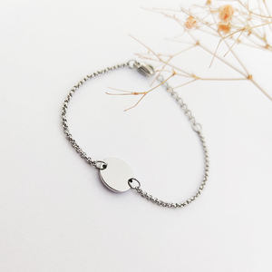 Lot de 10 bracelets plaqué or 18k, matériaux en acier inoxydable, breloques, accessoires pour bijoux de bébé - Product Image 3