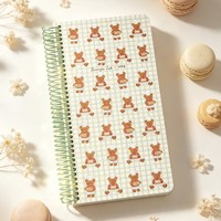 Carnet Little Bear Chef, design original, carnet en spirale apaisant, chaud et mignon, avec 100 feuilles.