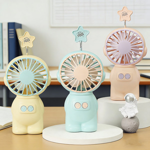 Mini Cartoon Fan Portable Rechargeable USB For Kids Students With Three Speeds DC Motor - Product Image 2