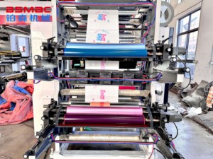 2 màu giấy màng nhựa hai mặt máy in flexo tùy chỉnh máy in tốc độ khác nhau - Product Image 2