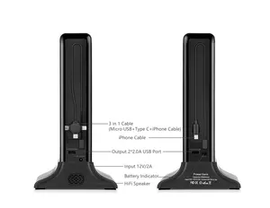 WeADS Double Side Digital 7 pollici Lcd Display pubblicitario da tavolo Remote Cloud Electronic Advertising Equipment Machine