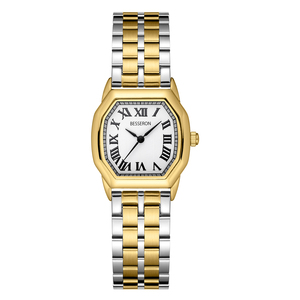 Montre à quartz pour femme en acier inoxydable poli de luxe avec boîtier octogonal pour les occasions formelles et décontractées - Product Image 4