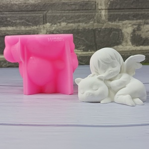 เครื่องมือทำเค้กซิลิโคนรูปสาวนางฟ้าแบบสั่งทำใหม่ INS สำหรับการอบขนมวันหยุดบรรจุในถุง OPP โมเดล W0805 - Product Image 4