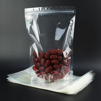 Sacs d'emballage alimentaire personnalisés en PET à fond plat 250g 500g 1kg, sachets à fermeture éclair à huit soudures latérales pour noix, fruits secs et snacks