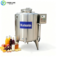 Commerciële kleine pasteurisatortank voor de verwerking van melk en vruchtensap