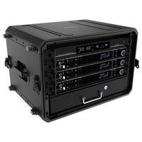 Boîtier de transport antichoc en plastique PE moulé pour amplificateur audio, fourni par l'usine, 2U 4U 6U 8U 12U 14U, pour équipement audiovisuel et DJ