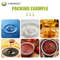 Machine d'emballage verticale VFFS pour liquides, machine automatique de remplissage et d'emballage de sachets pour eau, jus, sauce, huile comestible, miel
