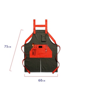 Unisex Adjustable Denim <b>Work</b> <b>Apron</b> Custom Embroidery Printing Spacious Pockets Coffee Shop Waiter Fashion for Customized Waist - Product Image 6