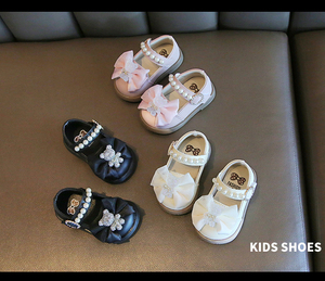 Chaussures de princesse pour filles, chaussures à nœud pour bébés et tout-petits, chaussures en cuir PU souple pour filles - Product Image 6