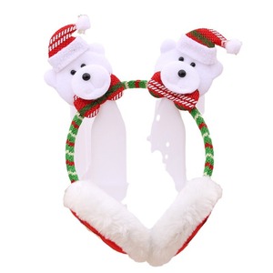 Diademas y auriculares navideños, disfraces para adultos y niños, diademas con cuernos de reno rojos, pinzas para el pelo, regalos, orejeras - Product Image 5