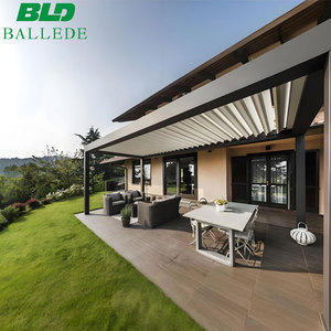 Kits de véranda personnalisables avec <span class=keywords><strong>pergola</strong></span> de patio, <span class=keywords><strong>toit</strong></span> <span class=keywords><strong>en</strong></span> <span class=keywords><strong>verre</strong></span> trempé plat imperméable et design moderne de <span class=keywords><strong>pergola</strong></span> <span class=keywords><strong>en</strong></span> aluminium - Product Image 2