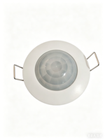 Détecteur infrarouge encastré à 360 degrés, détection réglable sur 6 m, charge maximale de 300 W pour le contrôle de l'éclairage