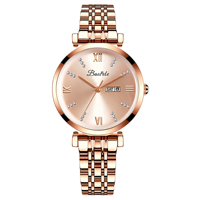 Montre à quartz en moissanite pour femme, montre-bracelet élégante et minimaliste, classique, mignonne et raffinée, en acier inoxydable, style luxe léger
