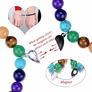 Bracelet magnétique d'<span class=keywords><strong>amour</strong></span> 2022 populaire Offre Spéciale Bracelet en pierre naturelle colorée Bracelet perlé Turquoise Couple <span class=keywords><strong>Amour</strong></span> - Product Image 2