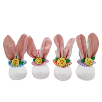 Lapin de pâques personnalisé 10 pièces, décor personnalisé, lapin de pâques, pot de bonbons sans visage, ornement pour enfants, décoration de pâques