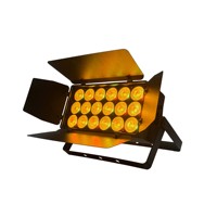 Projecteur LED Par Wash XJ 18x18W RGBWAUV 6-en-1 avec volets coupe-flux, éclairage de scène haute puissance pour studio photo, DJ, discothèque, église
